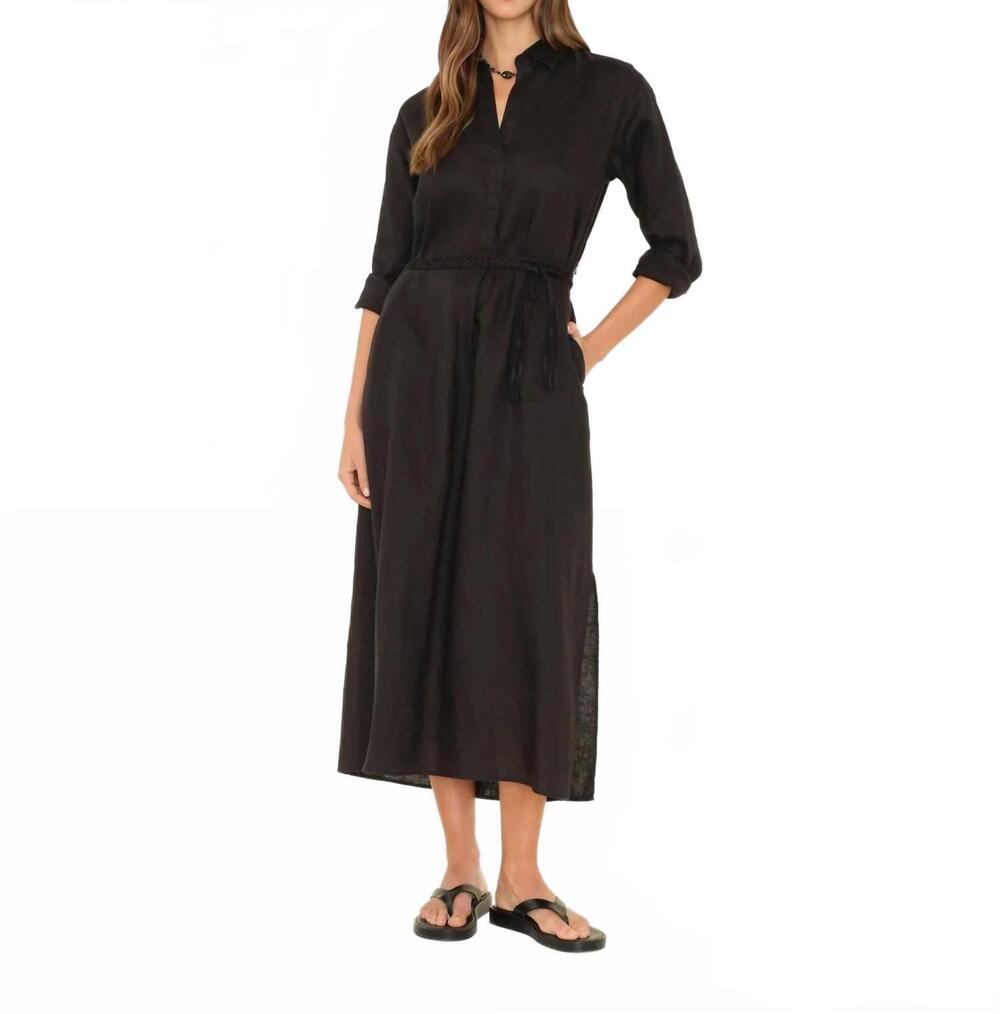 NEW XIRENA hollie midi dress in black